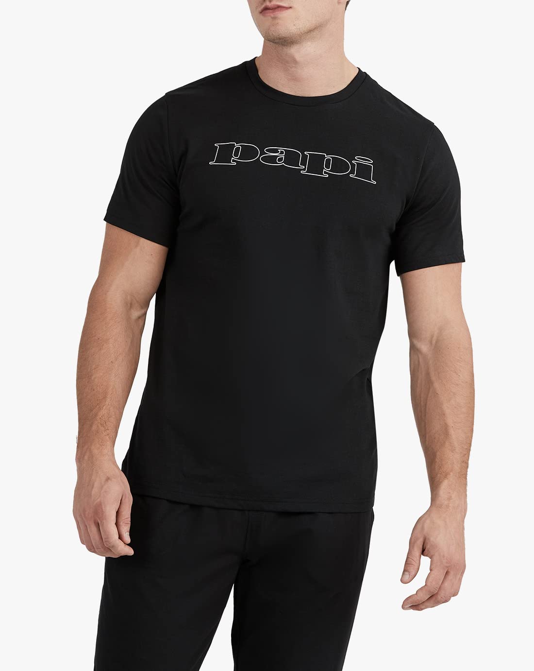 papi Pajamas Short Sleeve Top and Long Pj Bottoms Lounge Pants Boys Men Loungewear Set - Image 3